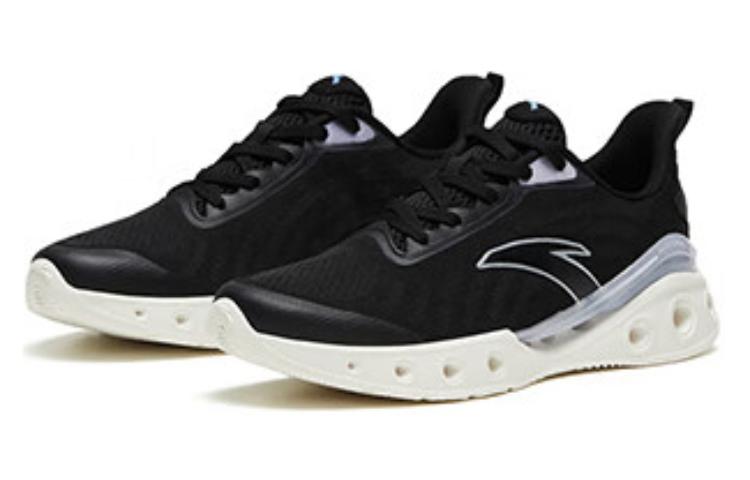 Anta Cushioning Slip Resistant Low top Running Shoes Women’s Black White