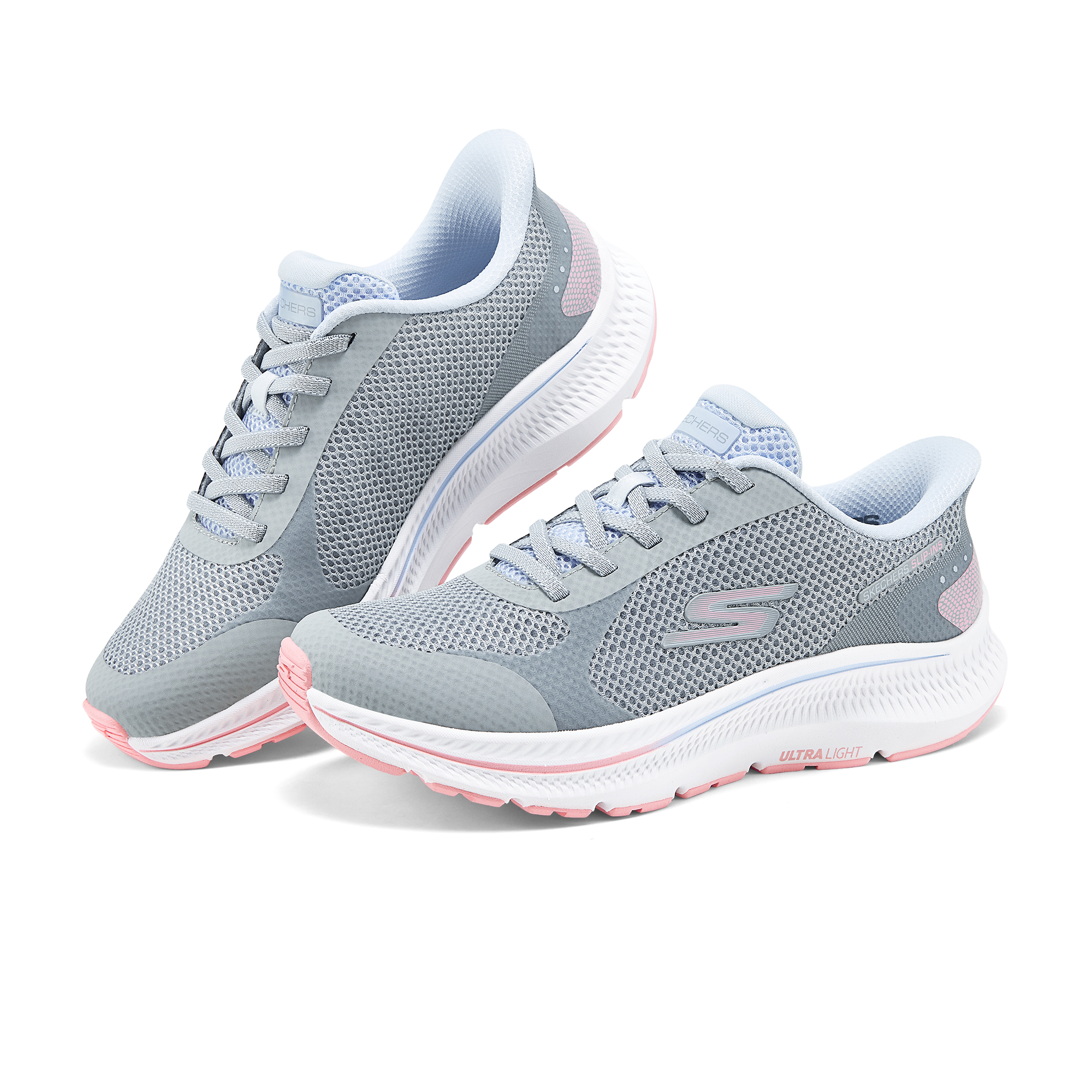 Skechers Goran Consistent 2.0 Mesh Cushioning Abrasion Resistant Breathable Low top Casual Shoes Women’s Gray