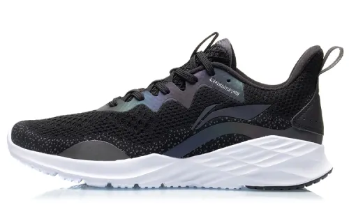 Li Ning Cushioning Low top Running Shoes Unisex Standard Black