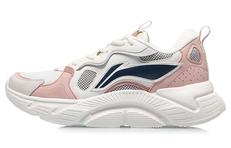 Li Ning Trendy Lightweight Low top Running Shoes Women’s White Gray Pink