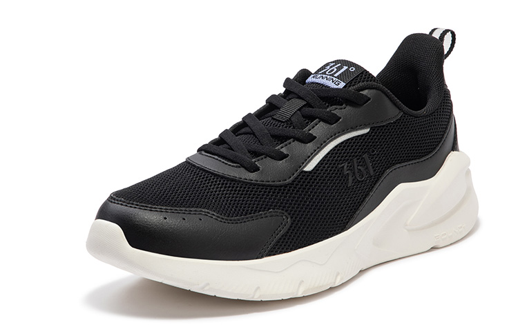 361° Blade Cushioning Slip Resistant Abrasion Resistant Breathable Low top Running Shoes Women’s Black White