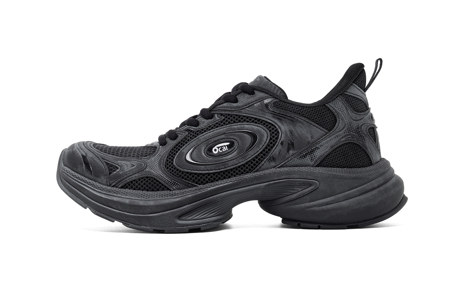 Ocai Slip Resistant And Abrasion Resistant Coverage Low top Casual Running Shoes Unisex Faded Black