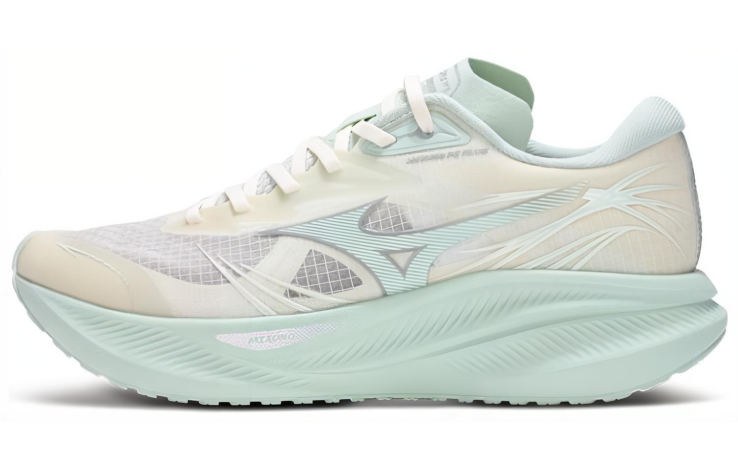 Кроссовки Mizuno PI Plus (бело-зеленые)