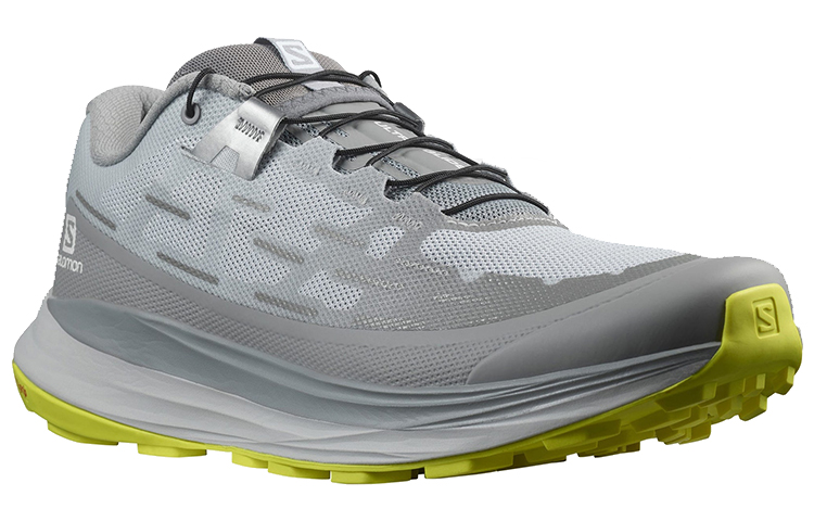 SALOMON Fabric Cushioning Slip Resistant Abrasion Resistant Breathable Low top Running Shoes Men’s Gray