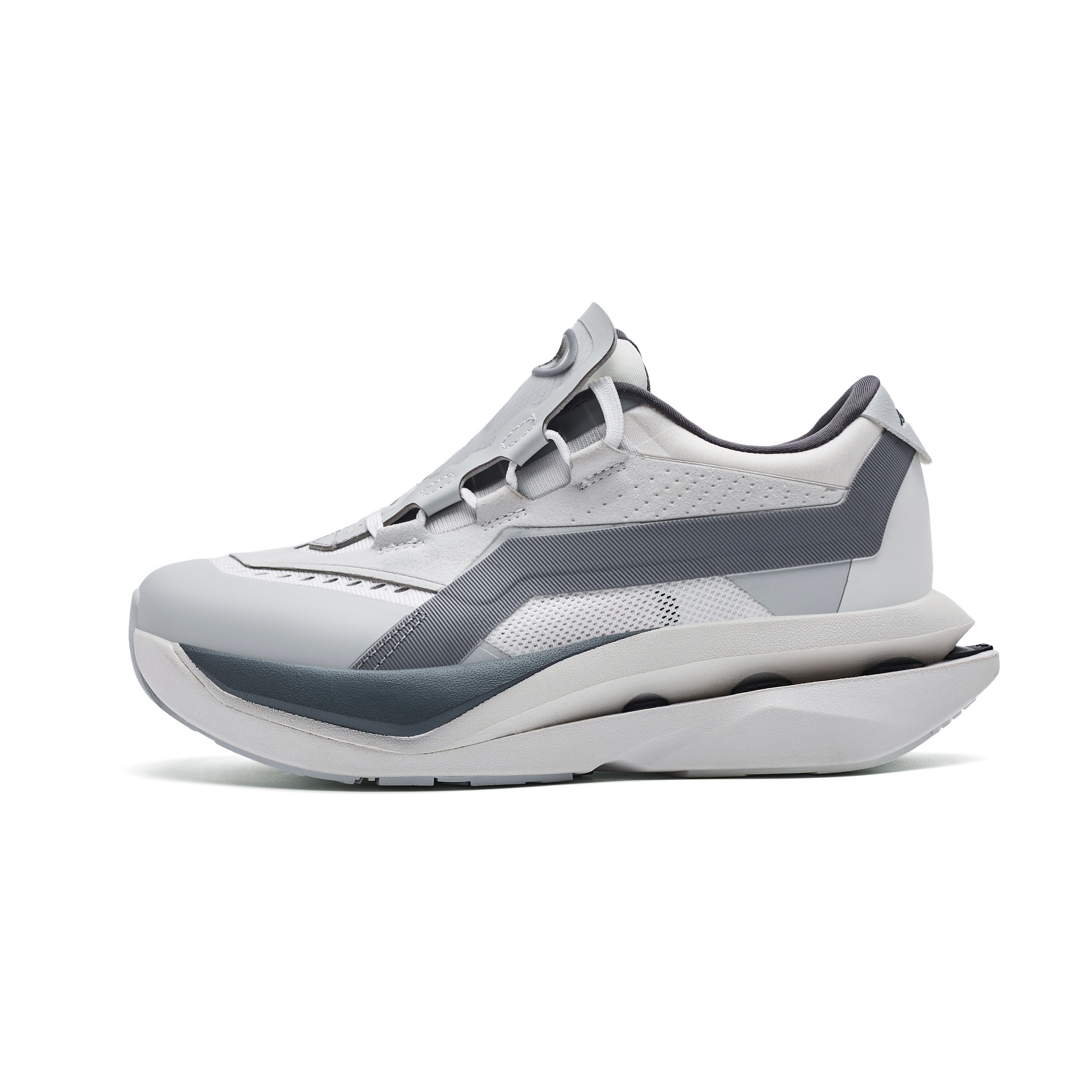 AVIA Sports Life Collection Cushioning Height Increasing Low top Running Shoes Unisex Silver Gray