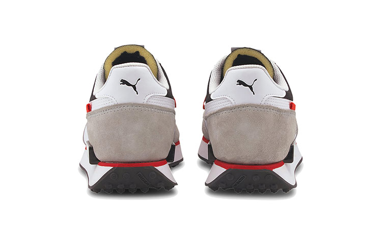 Кроссовки PUMA Future Rider Zapatillas (коричнево-бело-серо-красно-черные) — Коричневый / белый / серый / красный / чёрный — фото 5