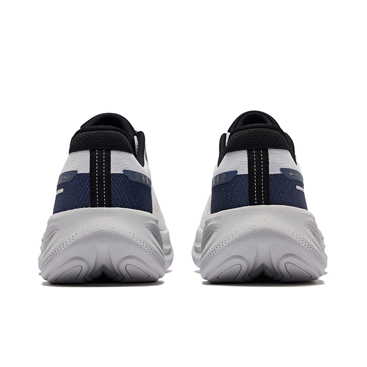 Erke Breathable And Resilient Low top Running Shoes Men’s Microcrystal White Fjord Blue