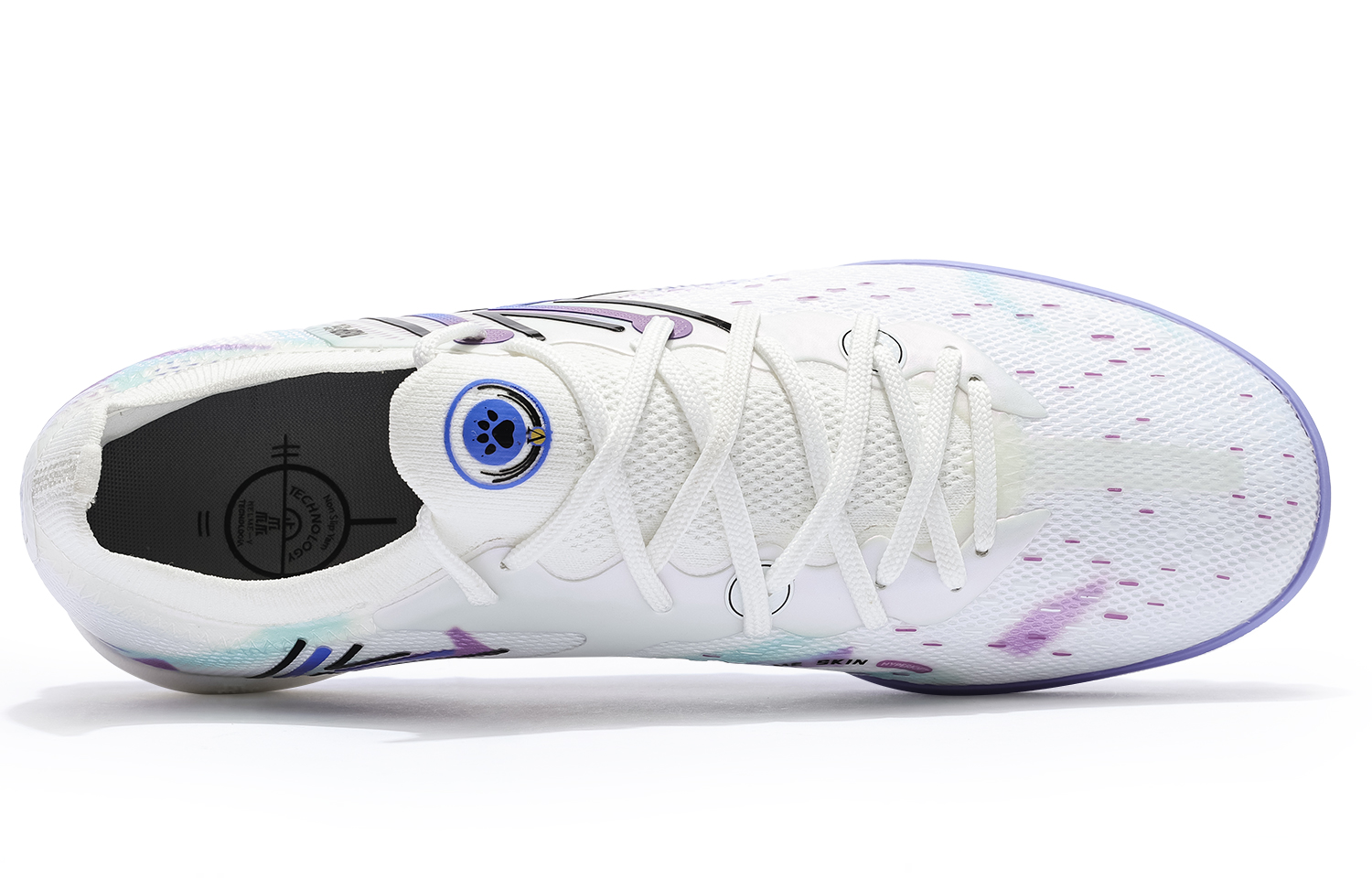 KELME Quick Spark 5.0 TF Turf Soccer Shoes Unisex White Multicolor
