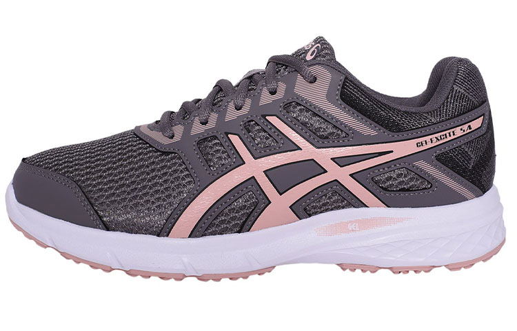 Asics Gel Excite Abrasion Resistant Low top Running Shoes Women's Gray Pink
