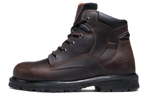 Timberland Tianbolan Magnus 6 Leather Abrasion Resistant Crew Outdoor Boots Men's Dark Brown