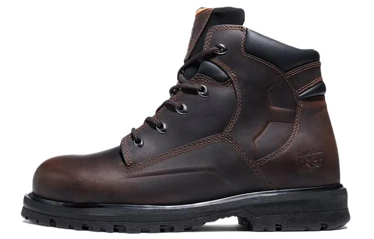 Timberland Tianbolan Magnus 6 Leather Abrasion Resistant Crew Outdoor Boots Men's Dark Brown
