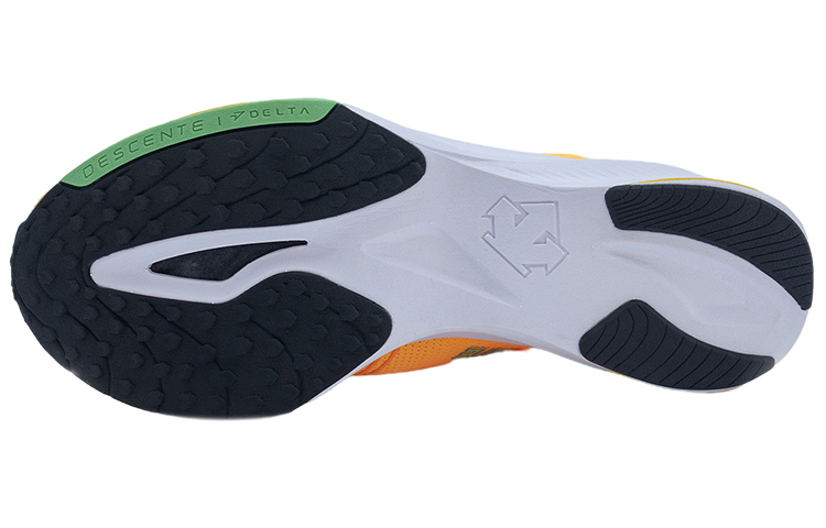 DESCENTE RUNNING Fabric Slip Resistant, Abrasion Resistant, Breathable Low top Carbon Plate Casual Running Shoes Unisex