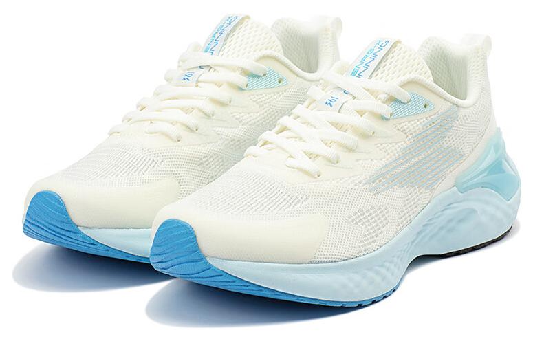 361° E Toughness 2.0 Cushioning Slip Resistant Abrasion Resistant Low top Running Shoes Men’s White Blue