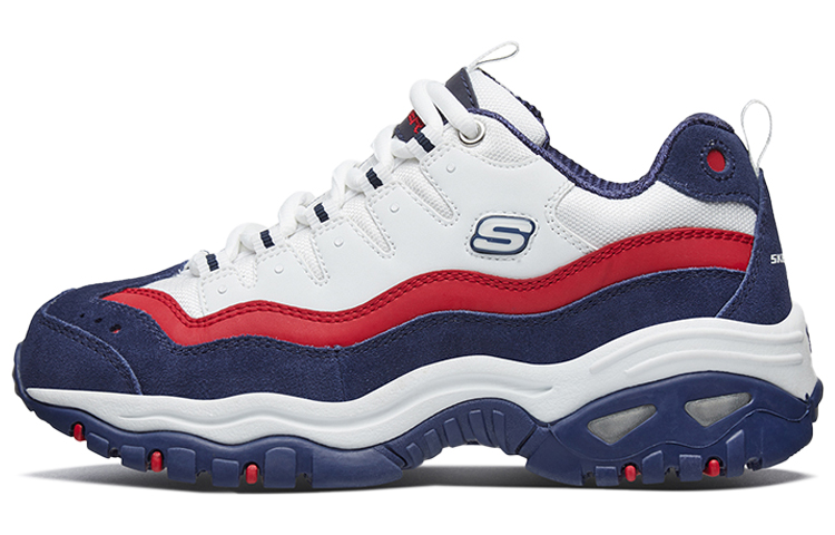 Женские кроссовки Skechers Energy (бело-красно-синие)