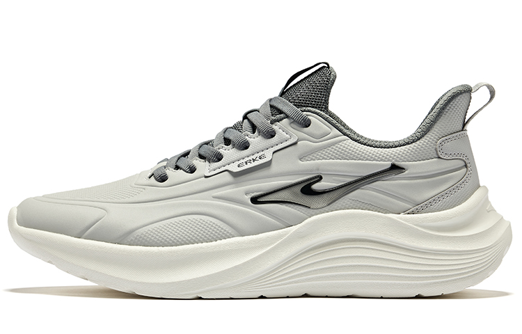 Erke Cushioning Abrasion Resistant Cushioning, Wear Resistant Low top Running Shoes Men’s Mist Gray Steel Gray