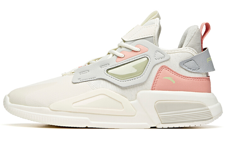 Anta Casual Low top Running Shoes Women's White Pink Fleece Lined