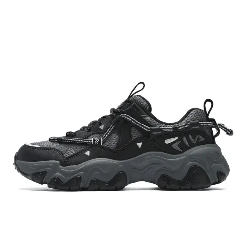 FILA FLUID 5 Abrasion Resistant Low top Running Shoes Women's Black Gray