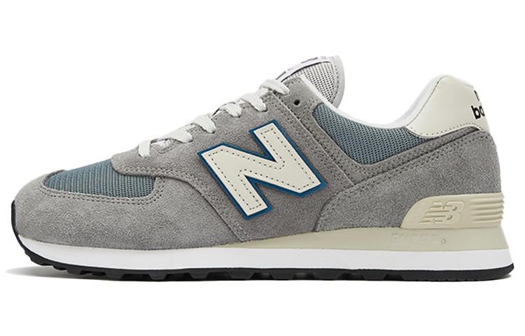 New Balance NB 574 v2 classic retro sports and fitness breathable low-top casual urban commuting running shoes for men and women, cement gray