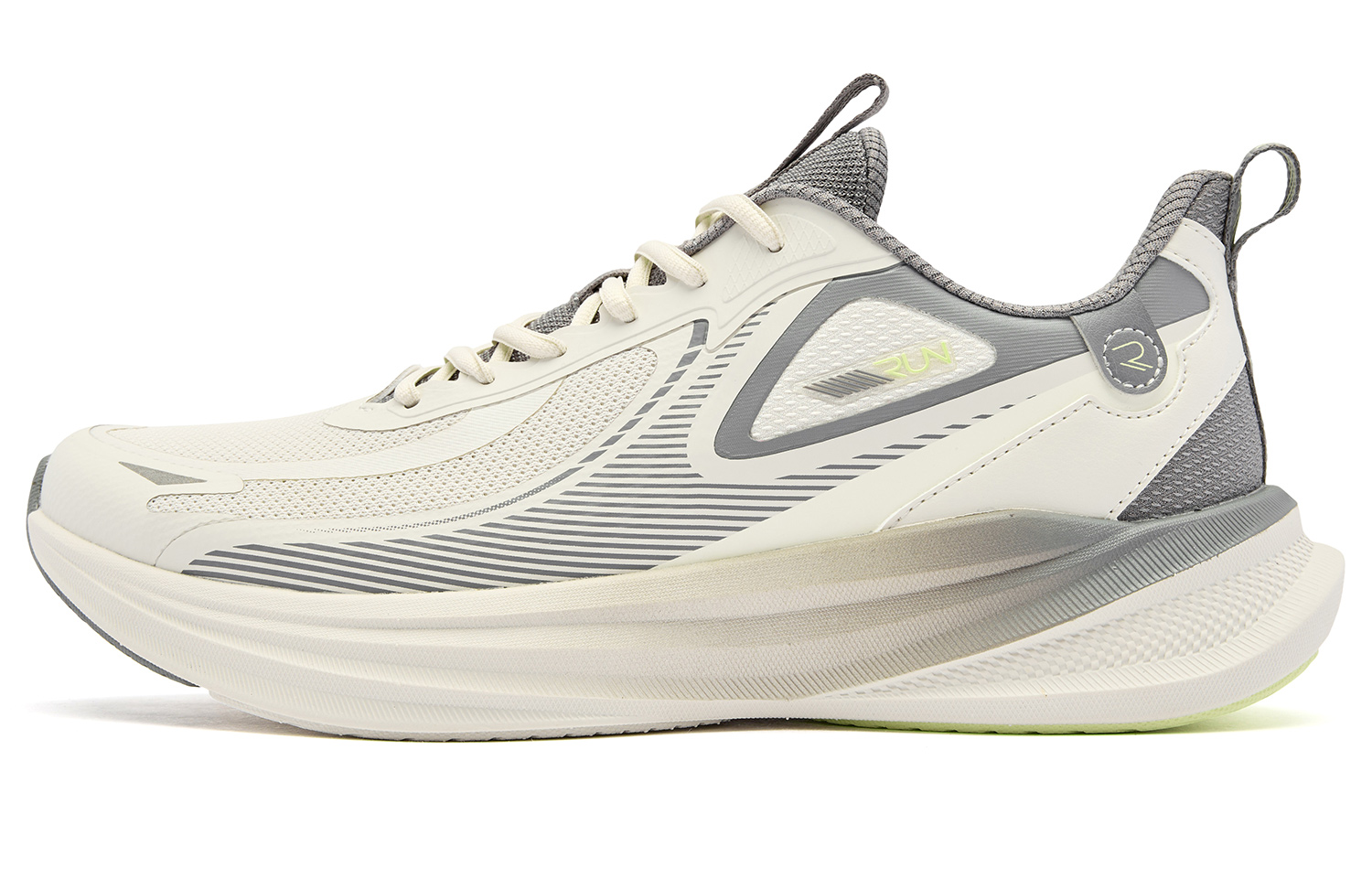 QIAODAN Running Shoes Men’s Low Top Crescent/Coal Gray