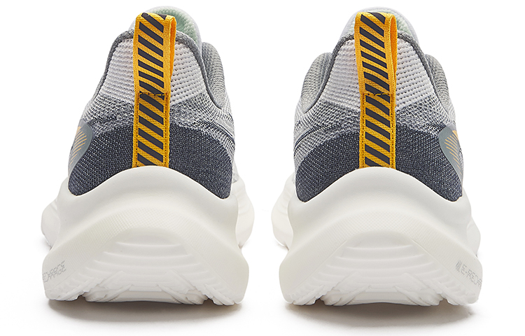 Erke Textile, Synthetic Leather Cushioning Abrasion Resistant Breathable Low top Casual Running Shoes Men’s White