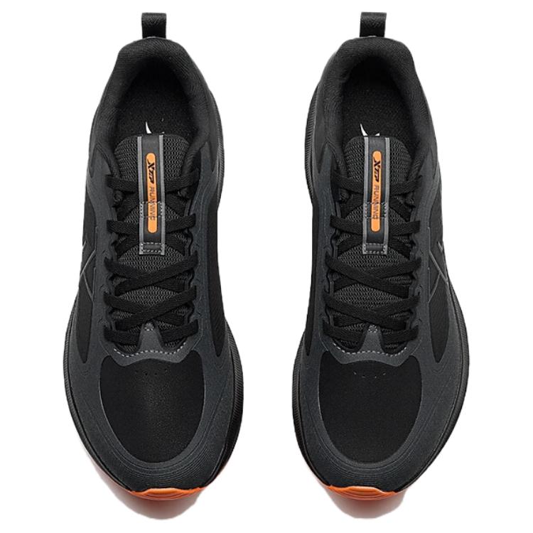 XTEP Cushioning Rebound Cushioning Rebound Low top Casual Running Shoes Men’s Black Orange