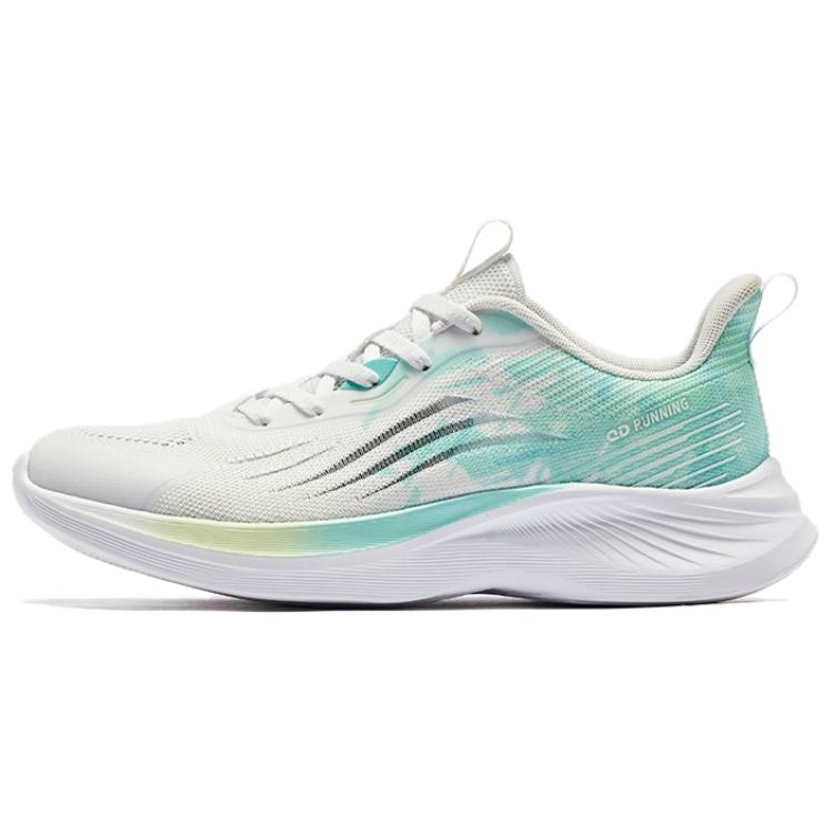 QIAODAN Xiu 4.0 Slip Resistant Abrasion Resistant Low top Running Shoes Women’s White Cyan