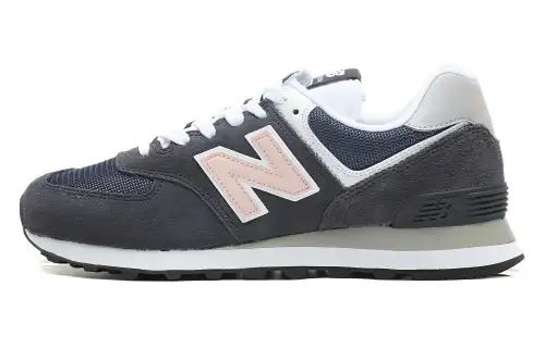 New Balance NB 574 Comfortable Retro Versatile Low-top Casual Running Shoes Women's Blue Pink