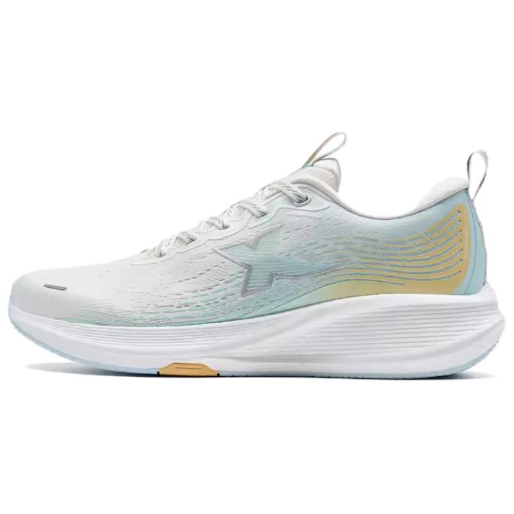 XTEP Cushioning, Wear Resistant Low top Running Shoes Women’s White Blue Orange