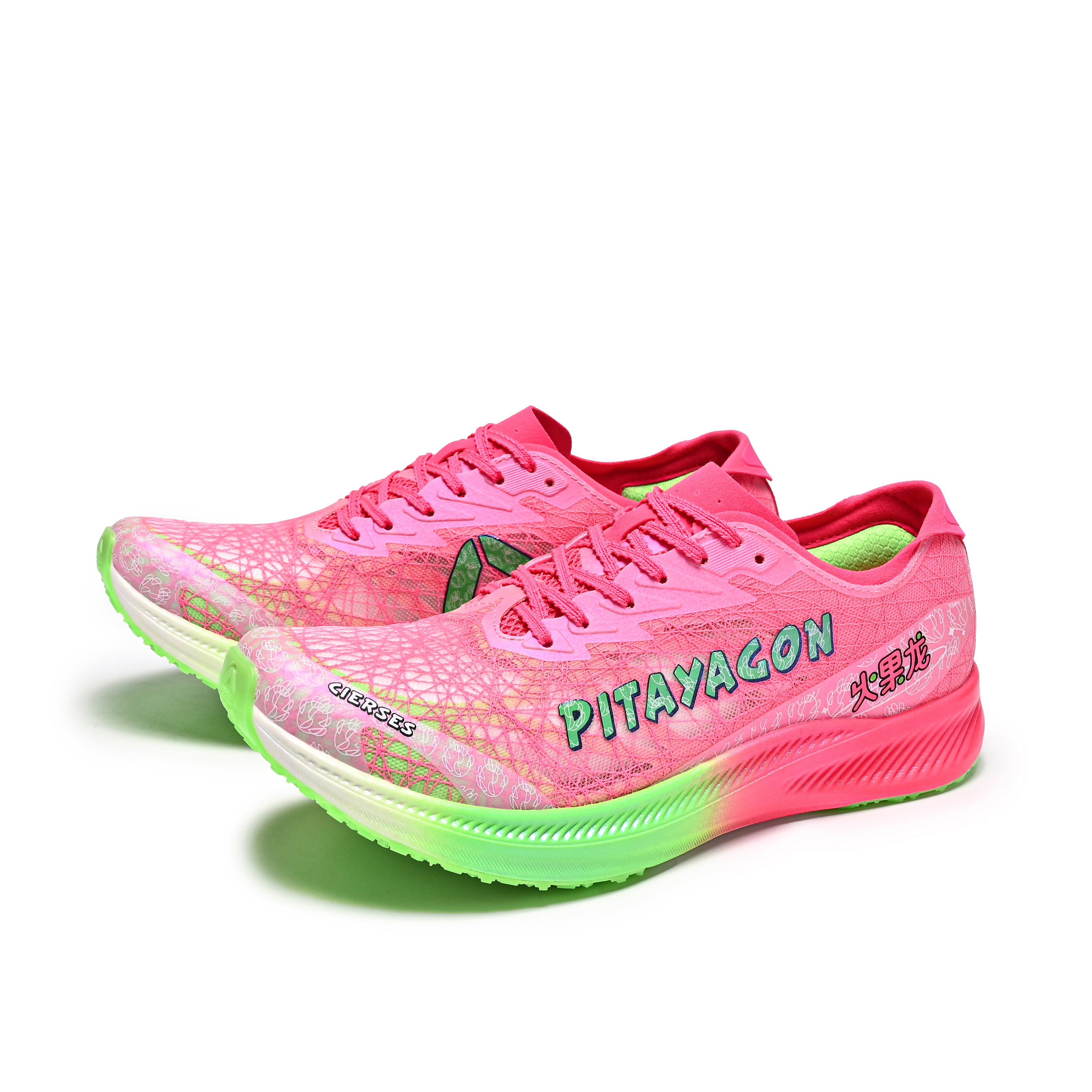 CIERSES x HUOGUOLONG Low top Running Shoes Unisex Dragon Fruit
