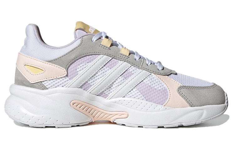 Женские кроссовки adidas neo Crazychaos Shadow (серо-бело-розовые) — Серый / белый / розовый — фото 2