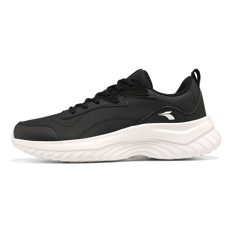 361° Abrasion Resistant Low top Running Shoes Men’s Black White