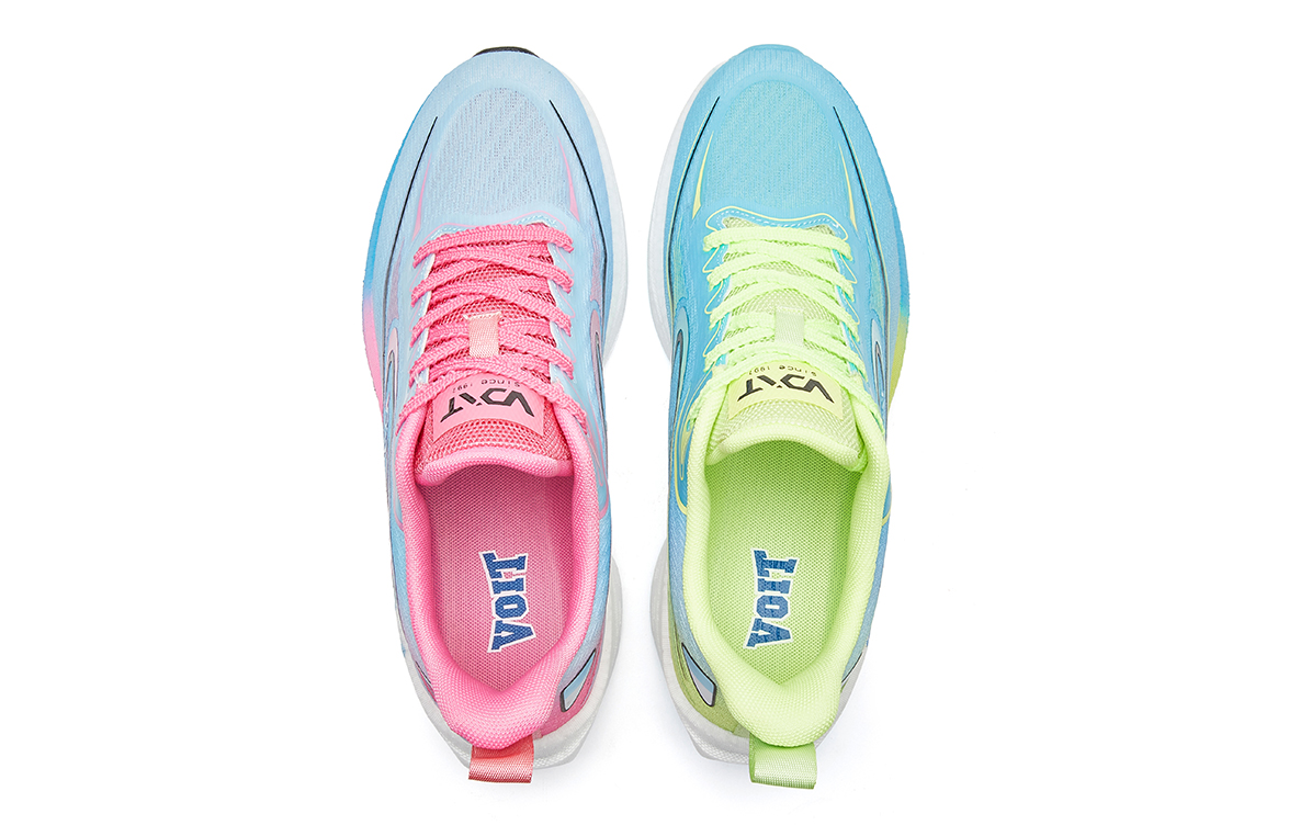 IFXRN X VOIT Running Shoes Unisex Low Top Right Neon Green/Rose Red & Violet