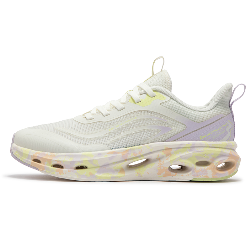 361° Cushioning Abrasion Resistant Breathable Low top Casual Running Shoes Women’s White Purple