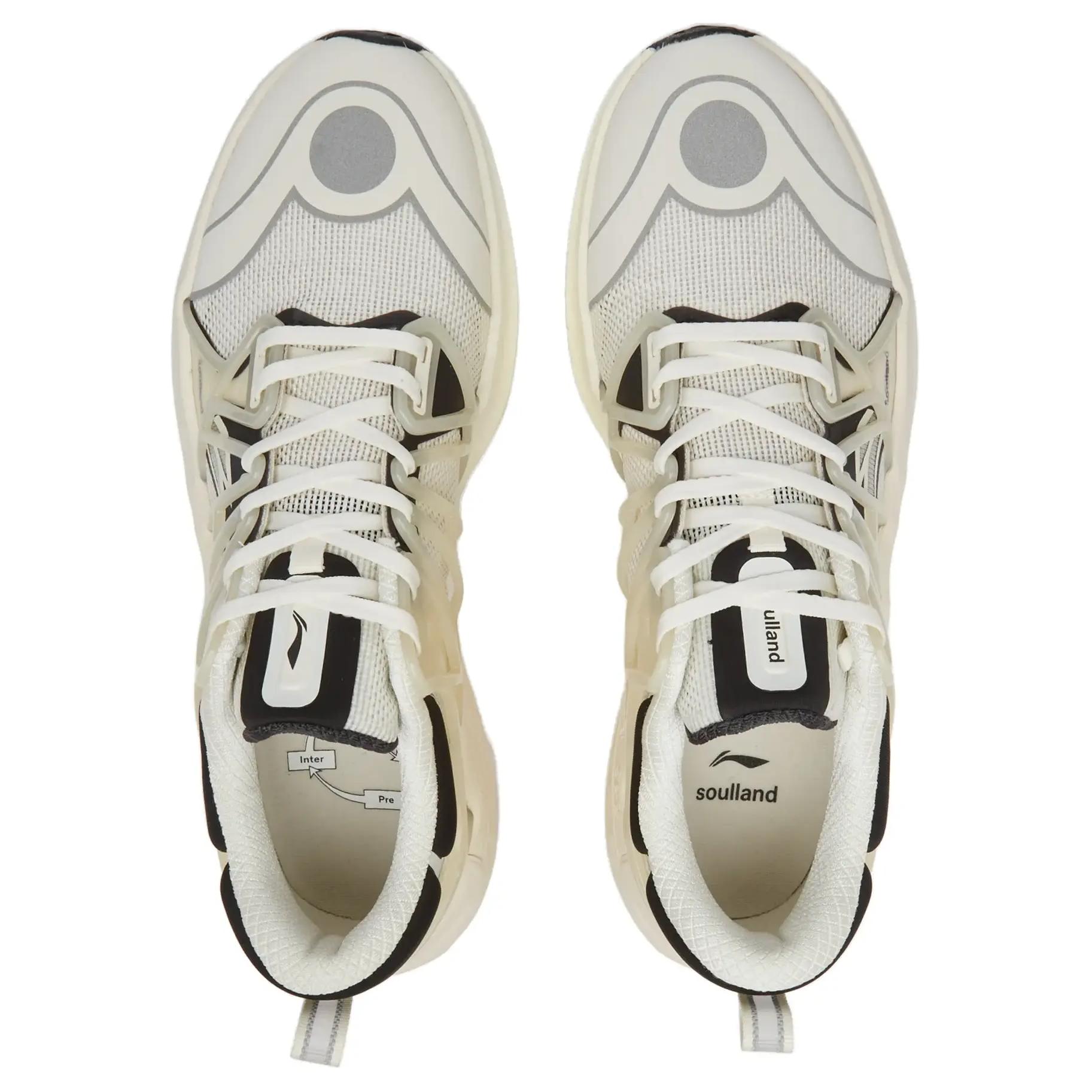 Li Ning Cushioning, Wear Resistant Low top Casual Running Shoes Men’s White