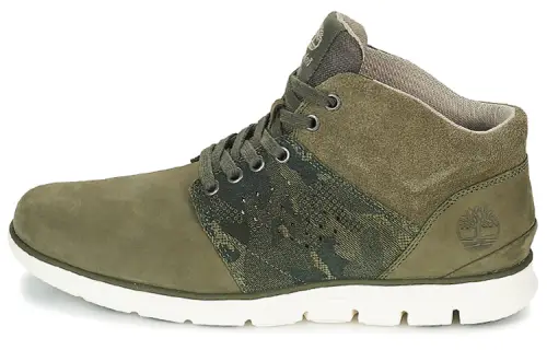 Timberland Bradstreet Abrasion Resistant Height Increasing Casual Ankle Length Work Boots Army Green