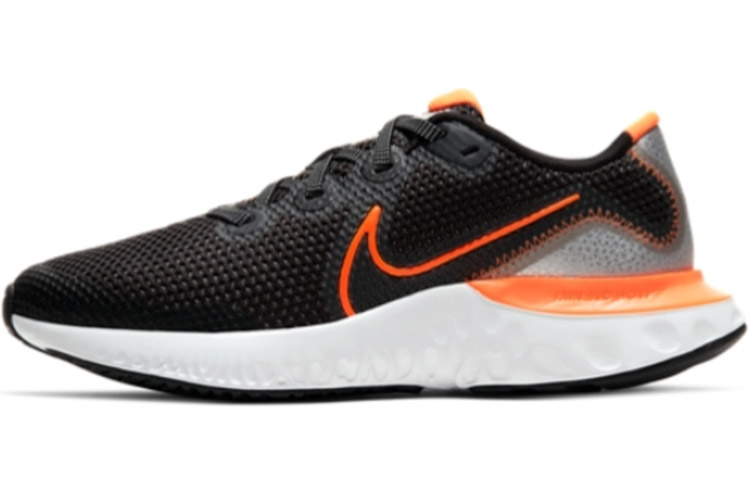 Женские кроссовки Nike Renew Run (черно-оранжевые)