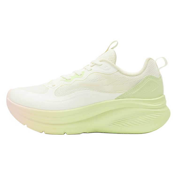QIAODAN Cushioning Breathable Lightweight Low top Casual Running Shoes Women’s White Green