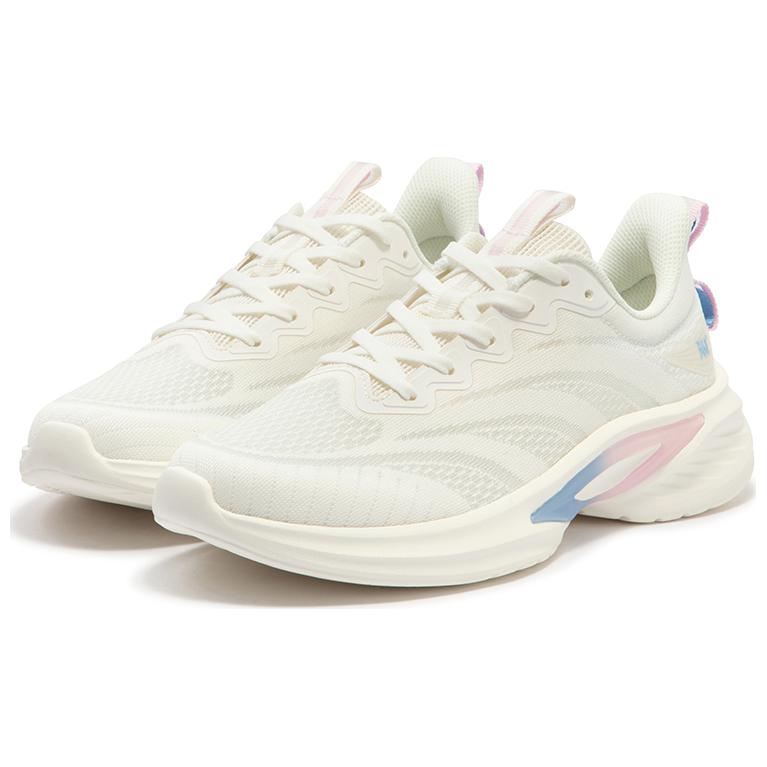 361° Cushioning Abrasion Resistant Cushioning, Wear Resistant Low top Sprint Running Shoes Women’s White Blue