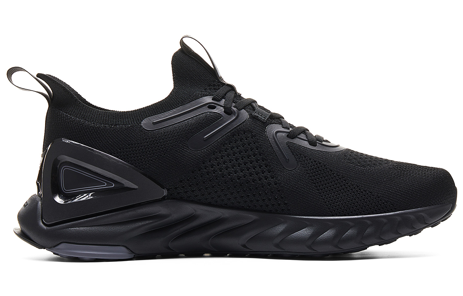 PEAK Taichi 1.0 Plus Slip Resistant Abrasion Resistant Low top Casual City Commuting Running Shoes Men’s All Black