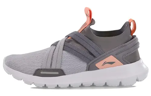 Li Ning Spirituality Running Shoes Women's Low Top Gray/Pink