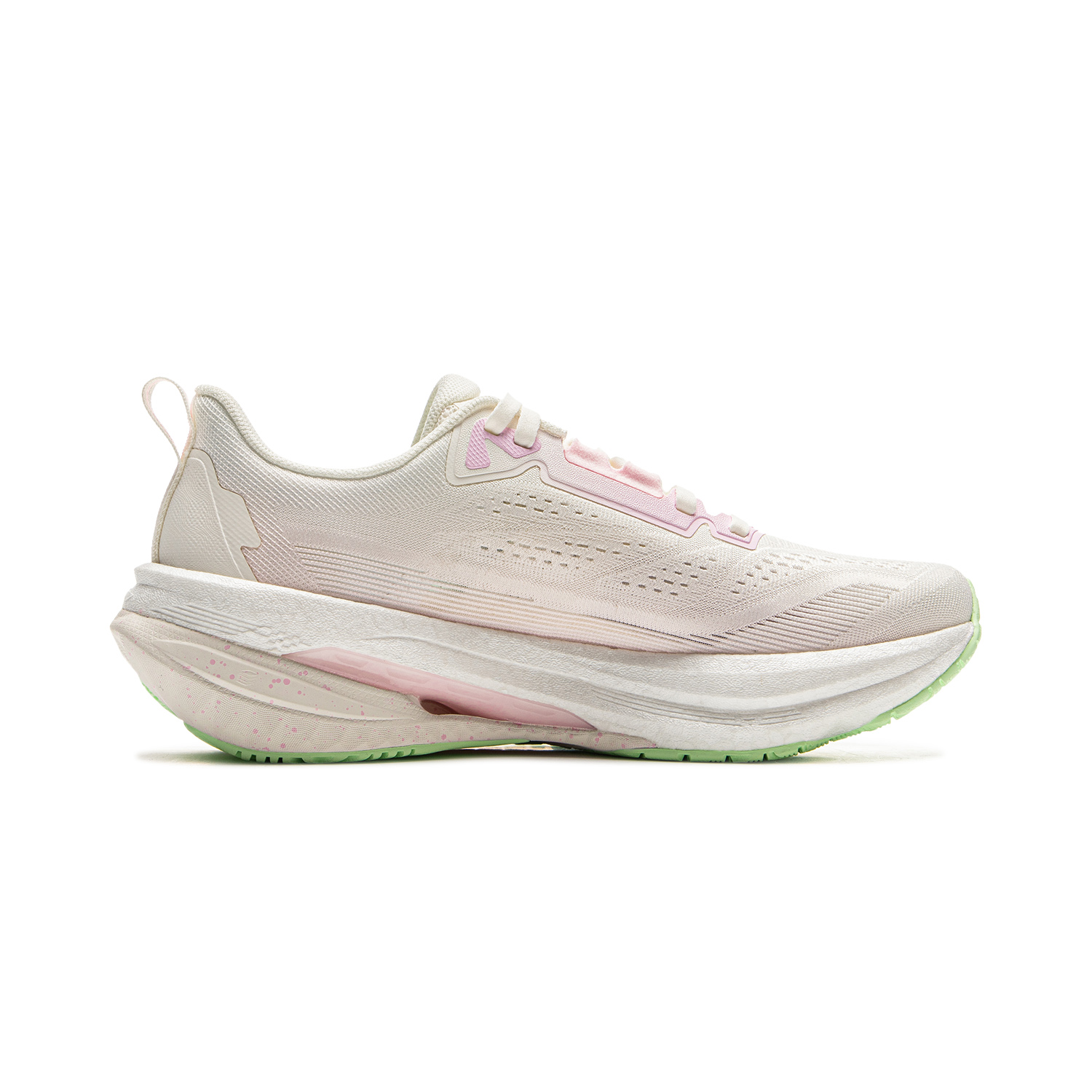 Li Ning 5S 5.0 Fabric Low top Casual Long Distance Running Shoes Women’s Valentine’s Day Colorway White & Pink