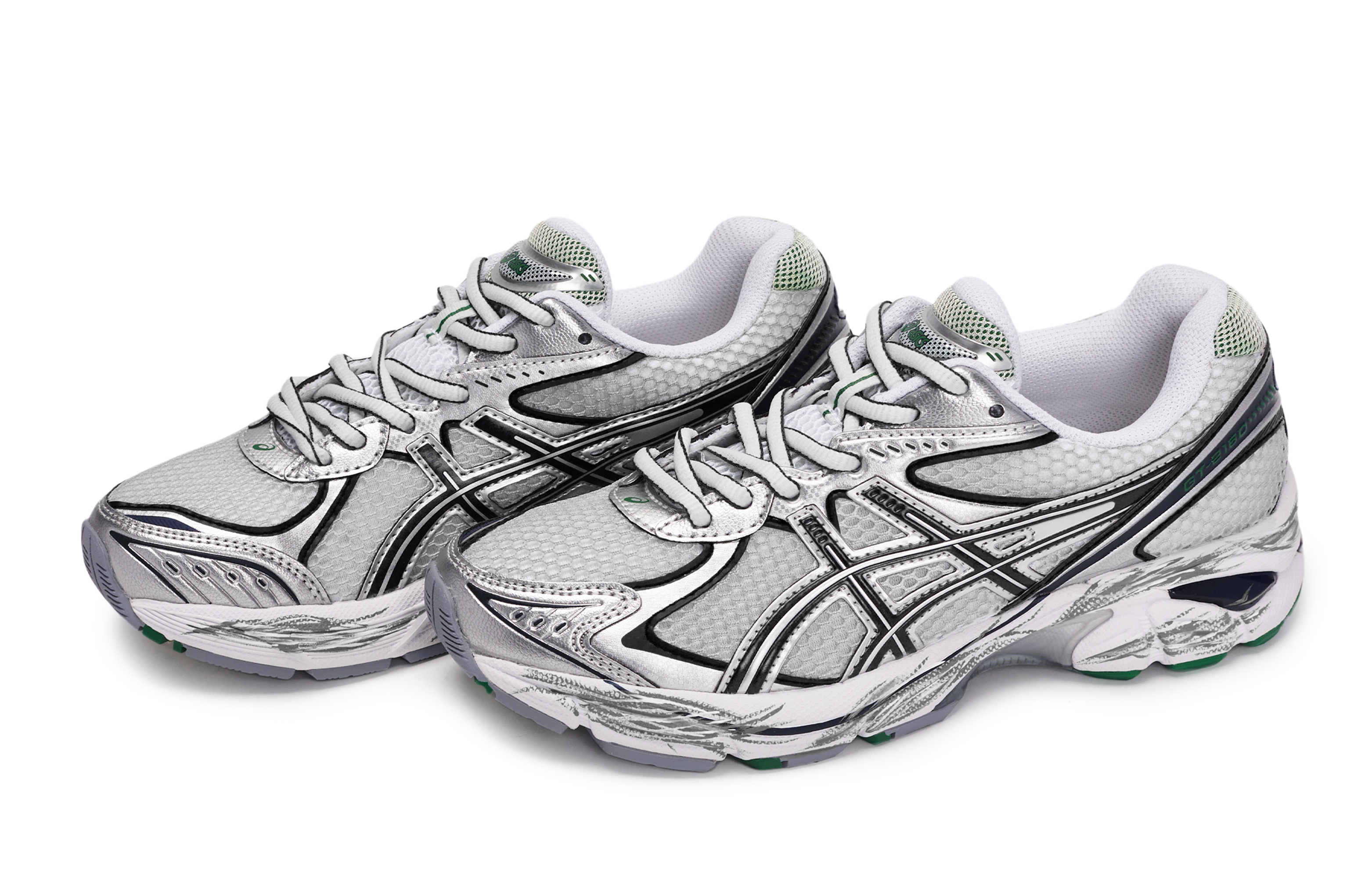 Asics GT 2160 Abrasion Resistant Abrasion Resistant Low top Running Shoes Unisex Black White Gray