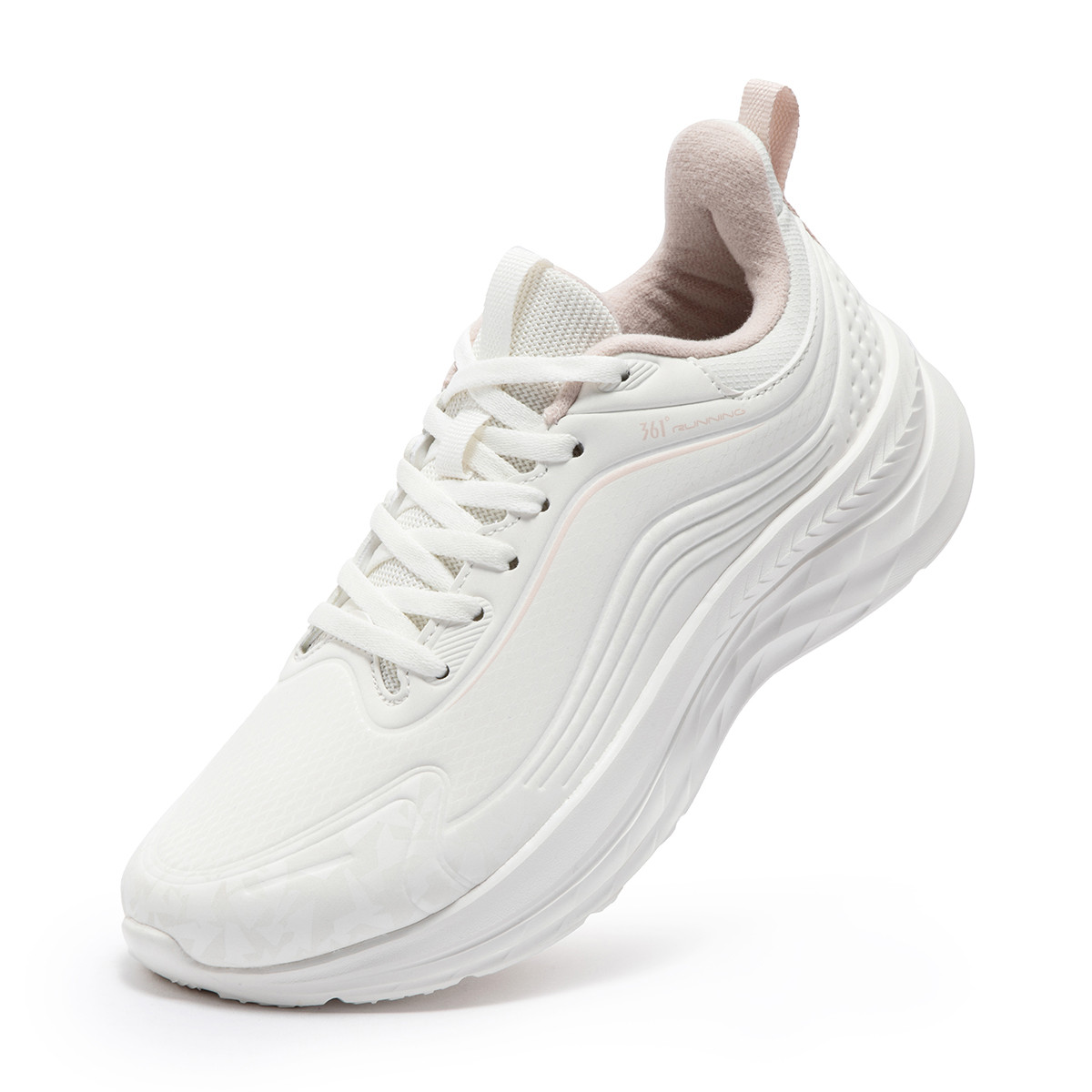 361° Cushioning, Wear Resistant Low top Running Shoes Women’s White