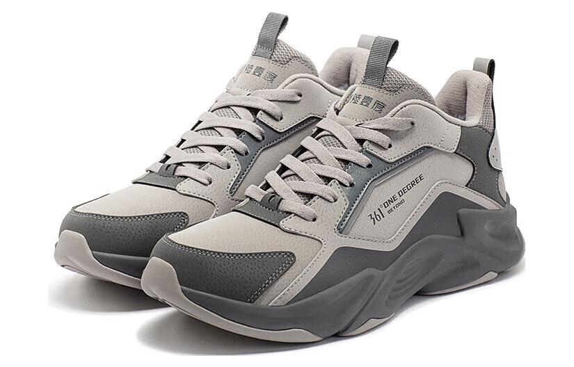 361° Slip Resistant Low top Running Shoes Men’s Zinc Iron Gray Smoke Gray
