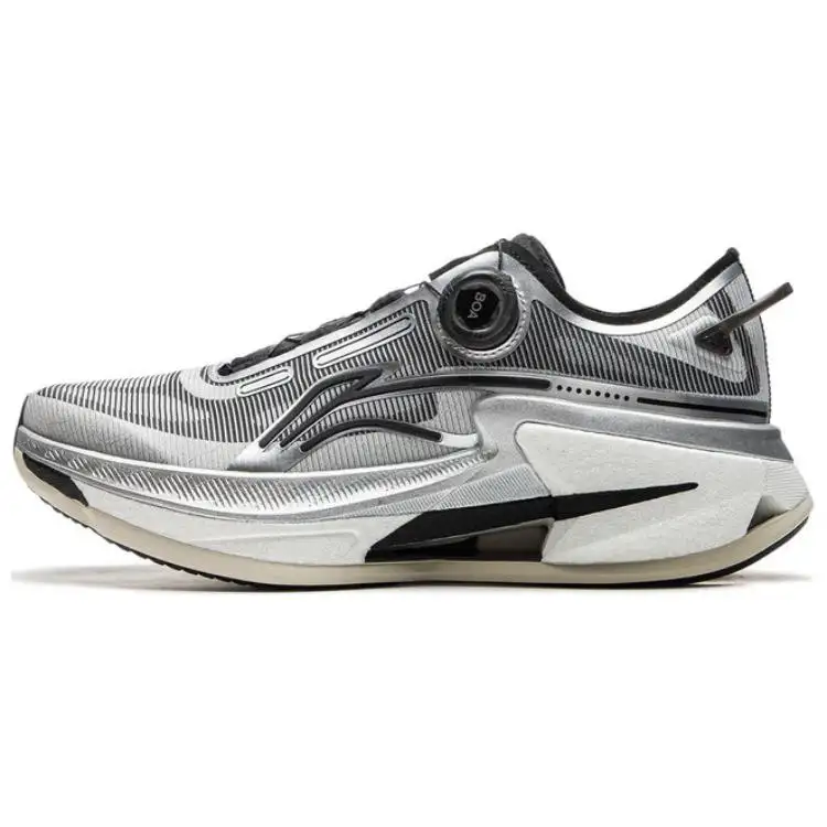 Li Ning Furious Rider 8 PRO Slip Resistant Abrasion Resistant Low top Running Shoes Men's Gray Black White