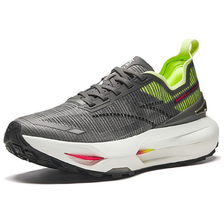 Anta Comfortable Cushioning, Wear Resistant Low top Casual Running Shoes Men’s Black Gray