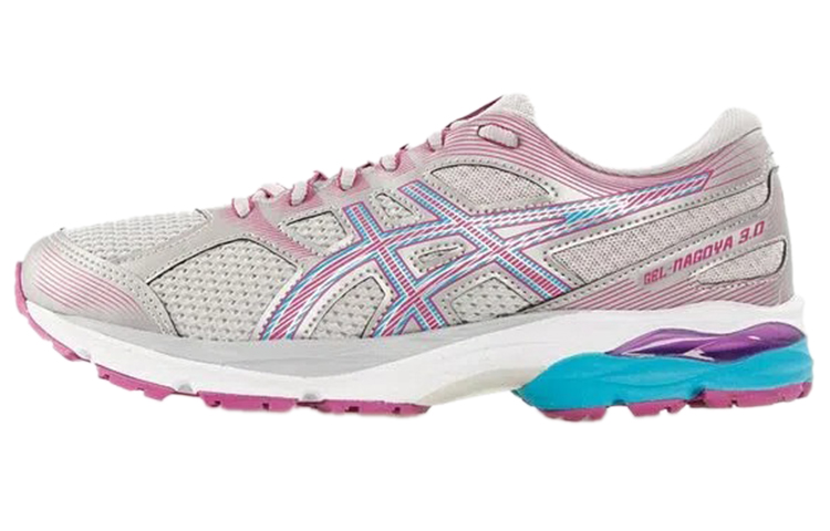 ASICS Gel Nagoya 3 Running Shoes Women's Low Top Gray/Pink