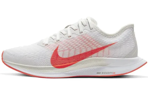 Nike Pegasus turbo 2 cushioning sports synthetic leather anti-slip lightweight low top marathon running shoes women red pink white
