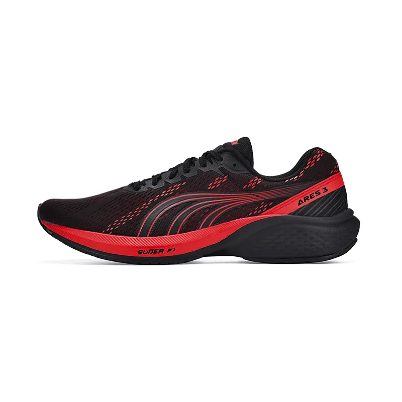 DO WIN Warrior 3 Low top Marathon Running Shoes Unisex Black Red
