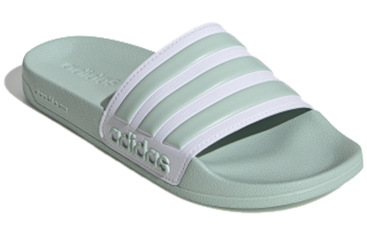 Женские шлепанцы adidas neo Adilette Shower (светло-зеленые) — фото 2